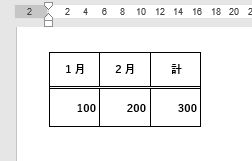 Excelの表をWordに貼り付ける